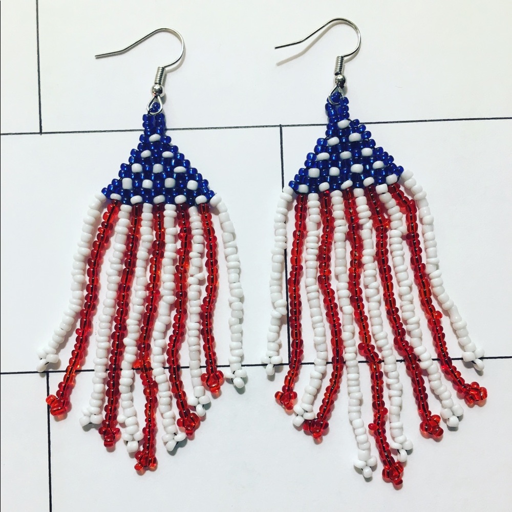 American Flag Earrings